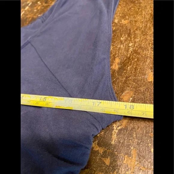 Garnet Hill Blue Ruffle Front Dress - Picture 8 of 8